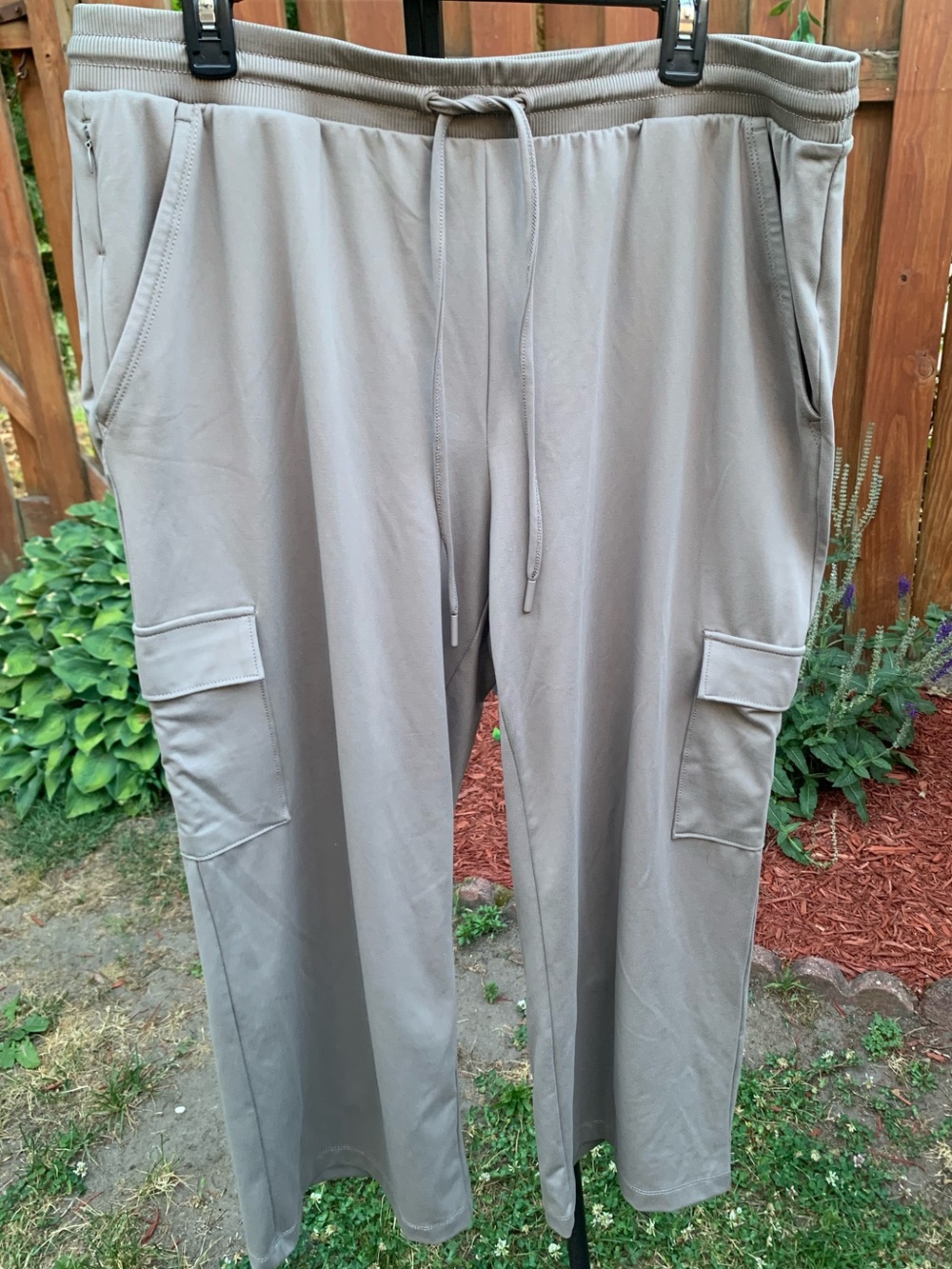Rachel Zoe Womens Soft Cargo Pants in Taupe Gray
